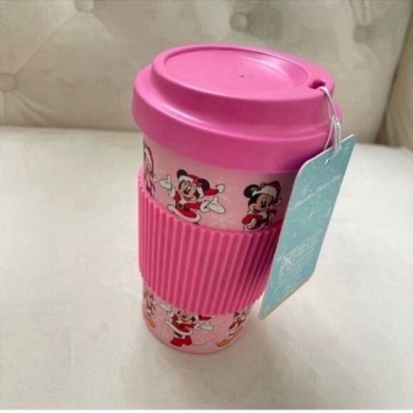 NWT Disney Mickey and Minnie Bamboo Travel Mug - Picture 14 of 16